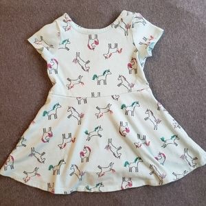 Cat and Jack, 2T girls/non-binary, Baby Blue dress with unicorn print